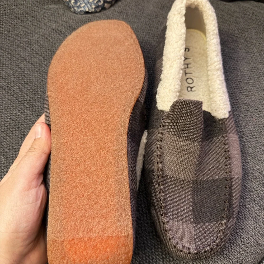 Rothy's Men's Brown Loafers with Cream Lining size 11 - Picture 3 of 6